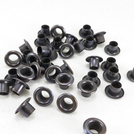Oczka mosiężne, nierdzewne 5mm/1000szt beż 5399 - 28078