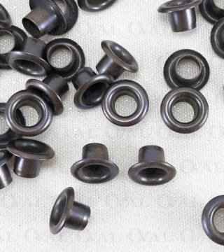 Oczka mosiężne, nierdzewne 5mm/1000szt beż 5399