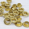 Oczka mosiężne, nierdzewne 6mm/1000szt krótkie 5406