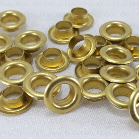 Oczka mosiężne, nierdzewne 6mm/1000szt krótkie 5406