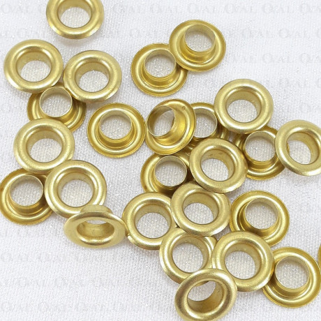 Oczka mosiężne, nierdzewne 6mm/1000szt krótkie 5406