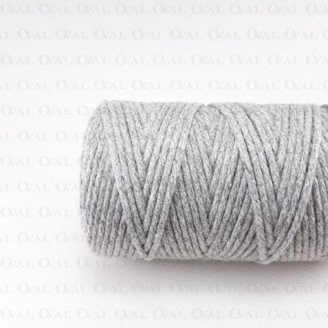 Cotton cord 2mm/50m grey 2340