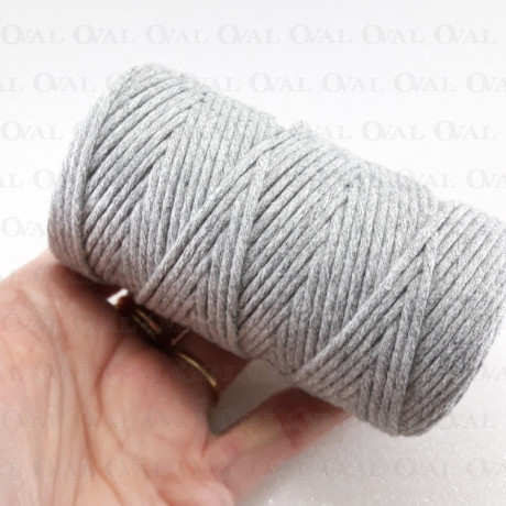 Cotton cord 2mm/50m grey 2340