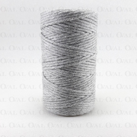 Cotton cord 2mm/50m grey 2340
