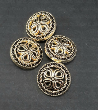 Guziki metalowe 25mm/10 lub100szt 5442