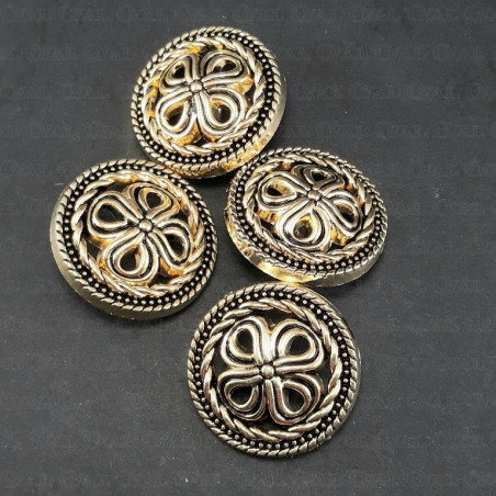 Guziki metalowe 25mm/10 lub100szt 5442