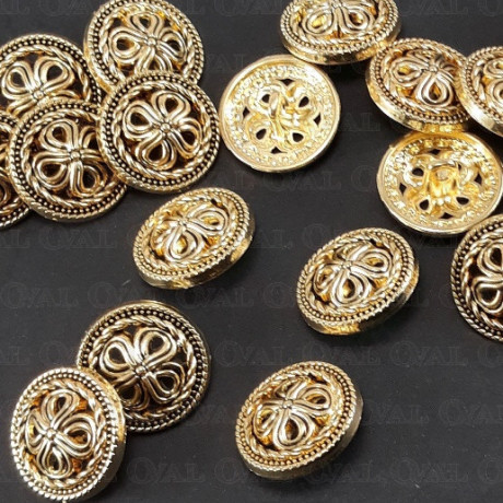 Guziki metalowe 25mm/10 lub100szt 5442