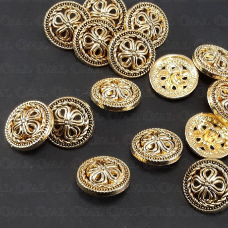 Guziki metalowe 25mm/10 lub100szt 5442