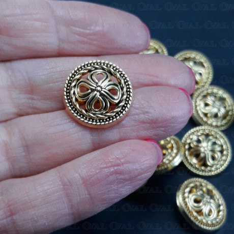 Guziki metalowe 25mm/10 lub100szt 5442