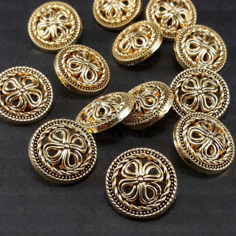 Guziki metalowe 25mm/10 lub100szt 5442