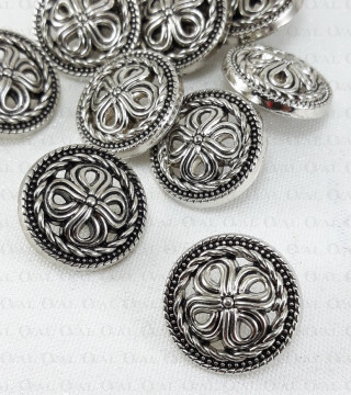 Guziki metalowe 25mm/10 lub100szt 5444