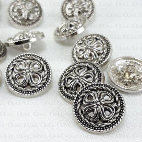 Guziki metalowe 25mm/10 lub100szt 5444