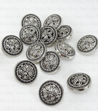 Guziki metalowe 17,5mm/10 lub100szt 5445