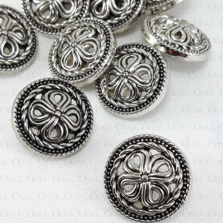 Guziki metalowe 17,5mm/10 lub100szt 5445