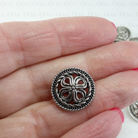 Guziki metalowe 17,5mm/10 lub100szt 5445