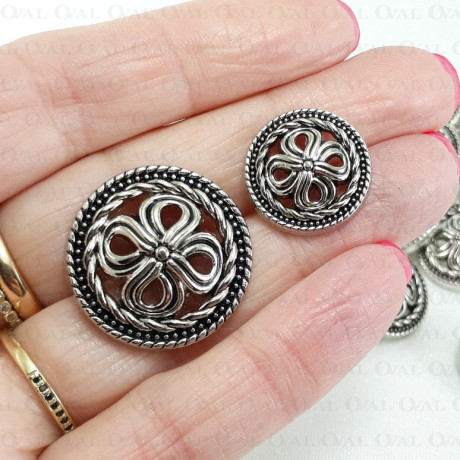 Guziki metalowe 17,5mm/10 lub100szt 5445