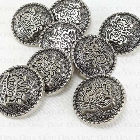 Guziki metalowe 22mm/10 lub100szt 5446