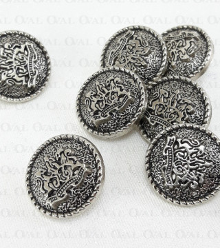 Guziki metalowe 22mm/10 lub100szt 5446