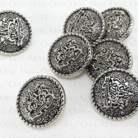 Guziki metalowe 22mm/10 lub100szt 5446