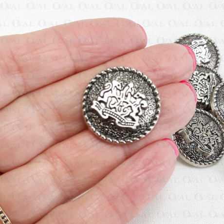 Guziki metalowe 22mm/10 lub100szt 5446