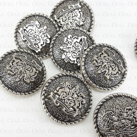 Guziki metalowe 22mm/10 lub100szt 5446