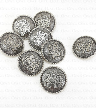 Guziki metalowe 22mm/10 lub100szt 5446