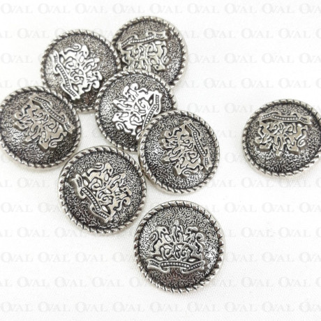 Guziki metalowe 22mm/10 lub100szt 5446