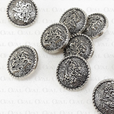 Guziki metalowe 22mm/10 lub100szt 5446