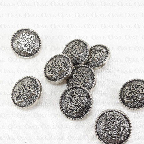 Guziki metalowe 22mm/10 lub100szt 5446