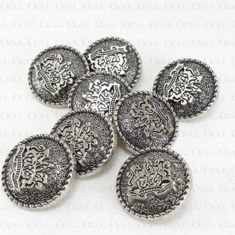 Guziki metalowe 22mm/10 lub100szt 5446