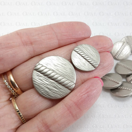 Guziki metalowe 25mm/10 lub100szt 5448