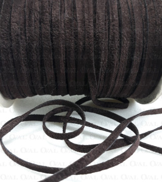 Brown suede thong no. 503 - 5 linear metres.