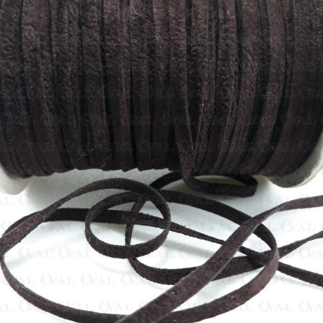 Brown suede thong no. 503 - 5 linear metres.