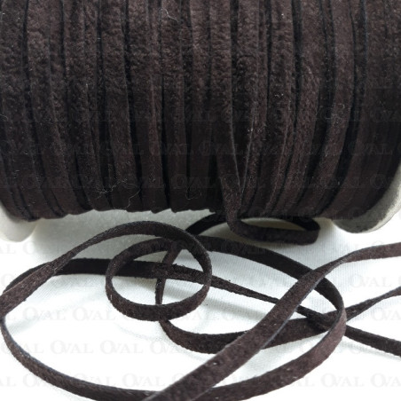 Brown suede thong no. 503 - 5 linear metres.