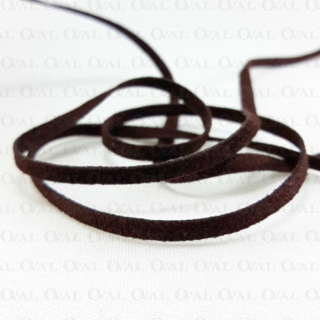 Brown suede thong no. 503 - 5 linear metres.