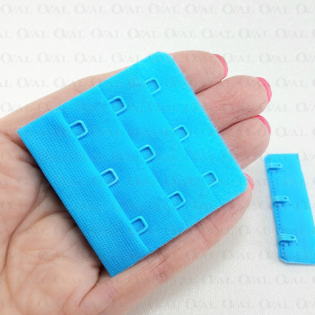 Zapięcie do biustonosza  50mm/1,10 lub 100szt turkus 5452