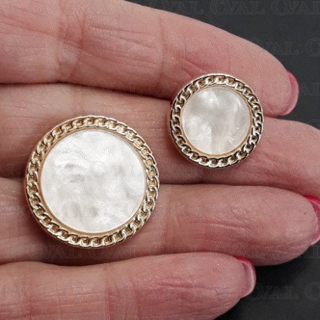 Guziki metalowe 23mm/10 lub100szt 5457