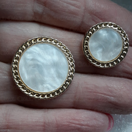 Guziki metalowe 23mm/10 lub100szt 5457