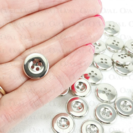 Metalised button 13mm/144pcs no. 1033