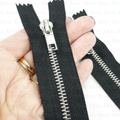 Zamki *5 metalowe 18cm /1szt czarne 5411