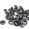 Oczka nierdzewne 6mm/500szt czarne PŁASKIE 4904