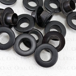 Oczka nierdzewne 10mm/500szt czarne PŁASKIE 5470 Oczka nierdzewne 10mm/500szt czarne PŁASKIE 5470