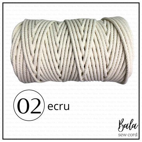 Sznurek bawełniany do szycia 5mm/100m sztywny   5472