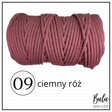 Sznurek bawełniany do szycia 5mm/100m sztywny   5472