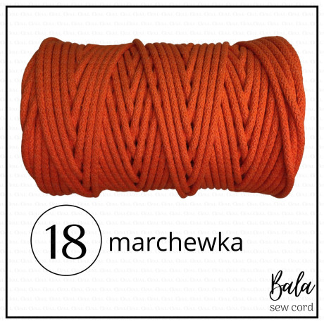 Sznurek bawełniany do szycia 5mm/100m sztywny   5472