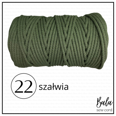 Sznurek bawełniany do szycia 5mm/100m sztywny   5472