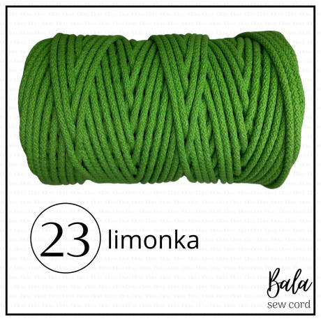 Sznurek bawełniany do szycia 5mm/100m sztywny   5472