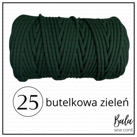 Sznurek bawełniany do szycia 5mm/100m sztywny   5472