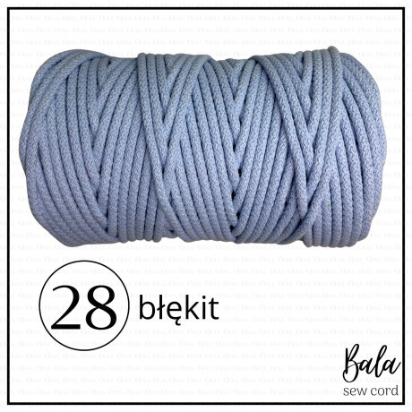 Sznurek bawełniany do szycia 5mm/100m sztywny   5472