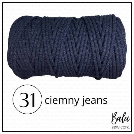 Sznurek bawełniany do szycia 5mm/100m sztywny   5472